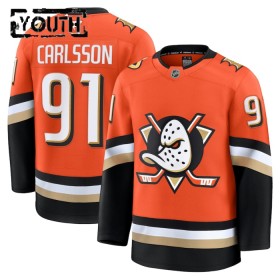 Anaheim Ducks Trikot Fanatics Premium Leo Carlsson 2024-25 Orange Heim - Kinder